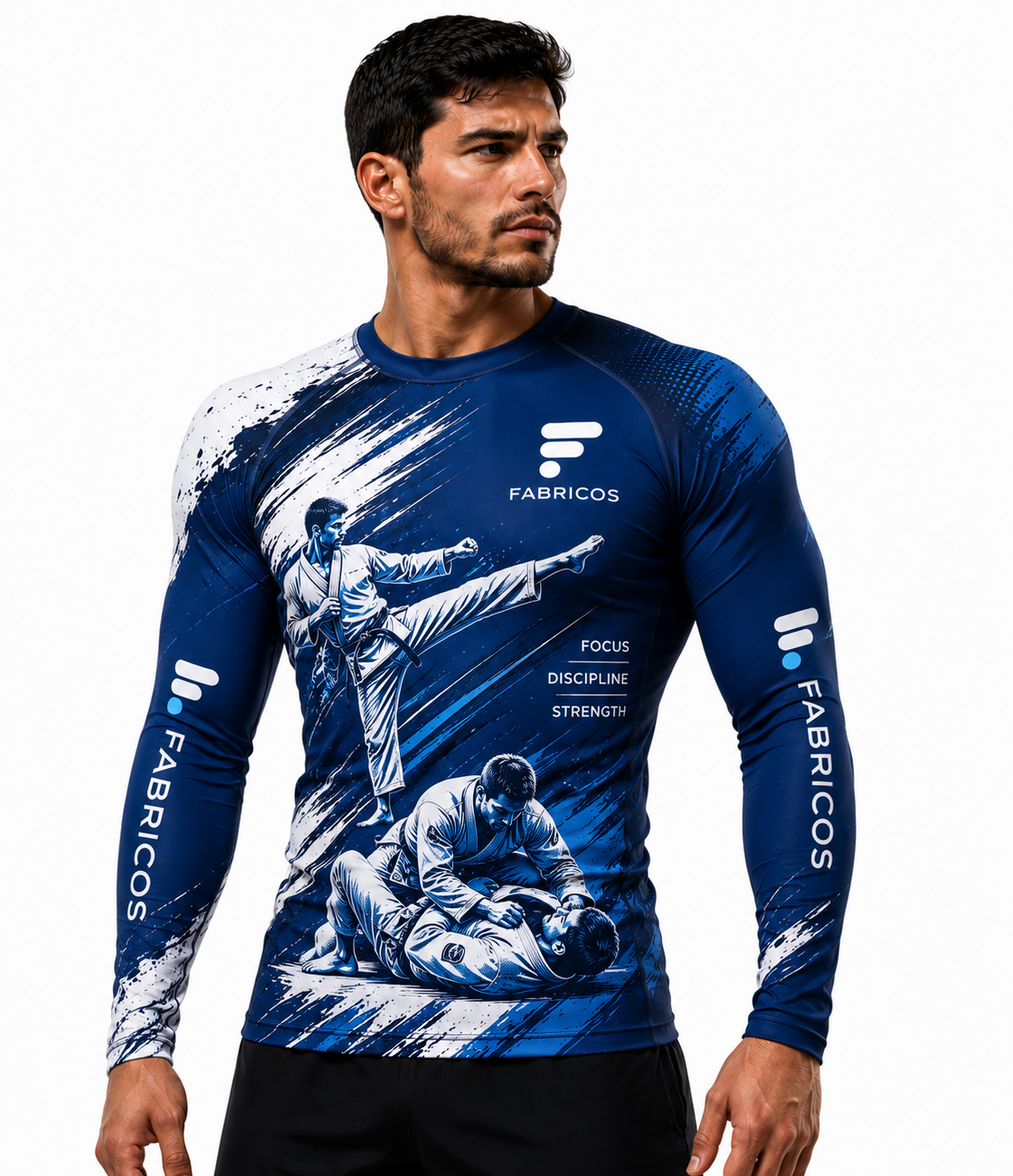 Fabricos Apex Combat Rash Guard – Blue Edition