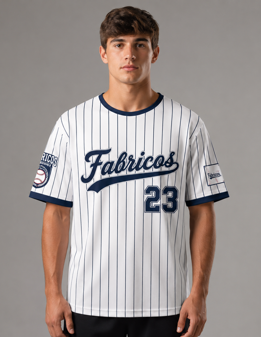 Fabricos Classic Pinstripe Baseball Jersey