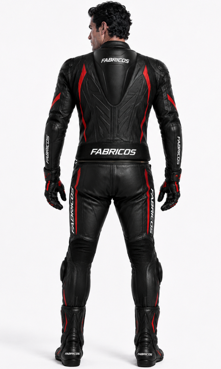 Fabricos Stratos R2 Two-Piece Leather Motorcycle Suit