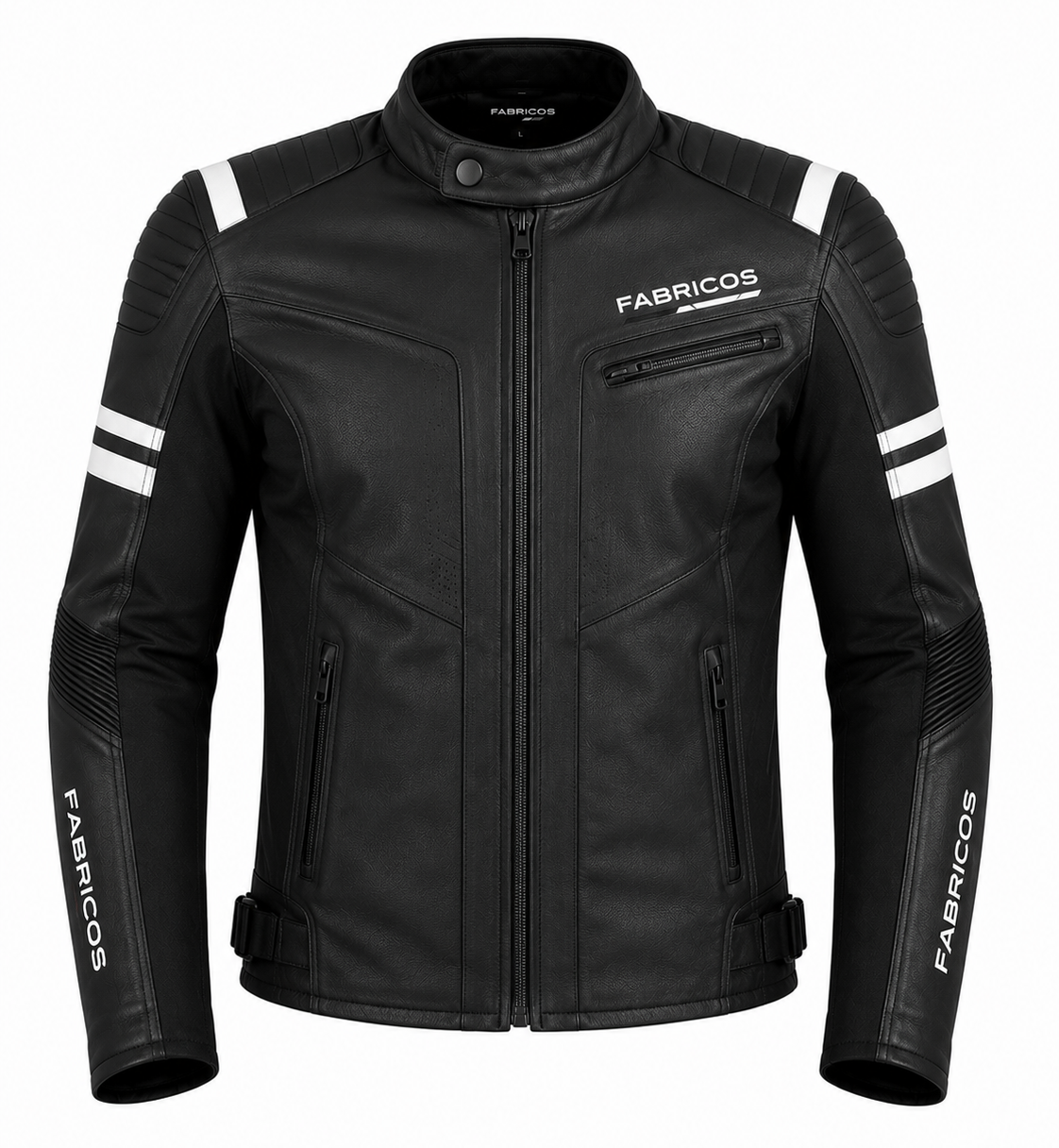 Fabricos Stealth Hybrid Leather Motorcycle Jacket