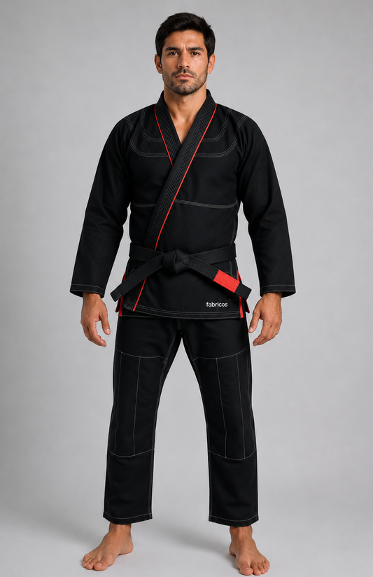 Fabricos Elite Pro BJJ Gi Uniform – Black Edition